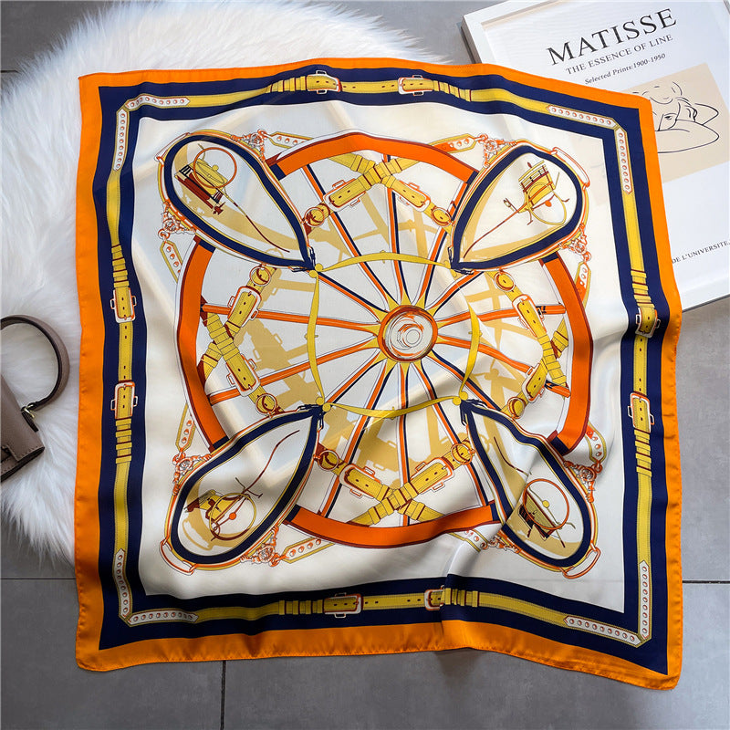 Lenço Toque de Seda Ravena 70x70cm - Estilo 10