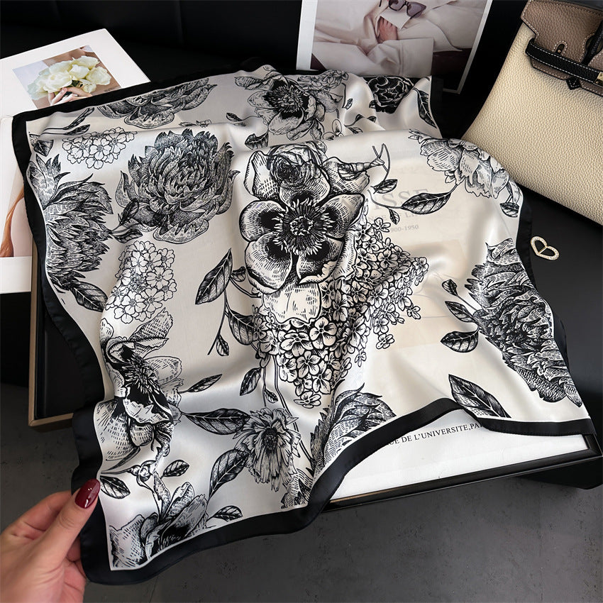 Lenço Toque de Seda Ravena 70x70cm - Estilo 36