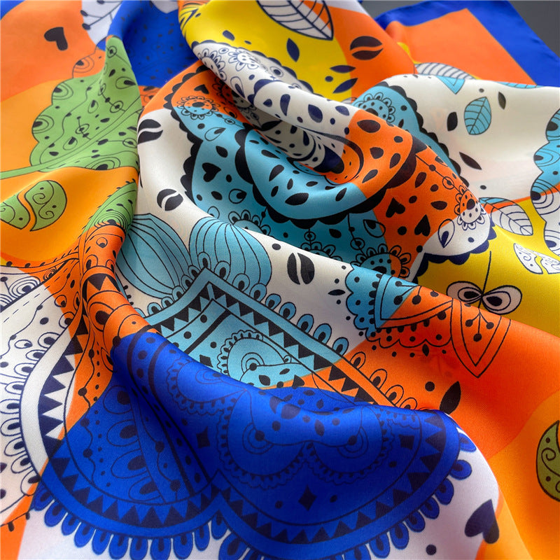 Lenço Toque de Seda Catânia 70x70cm - Estilo 30