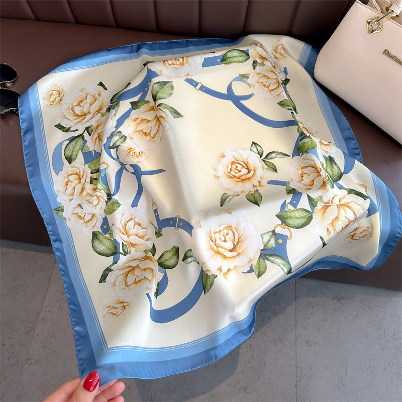Lenço Toque de Seda Ravena 70x70cm - Estilo 52