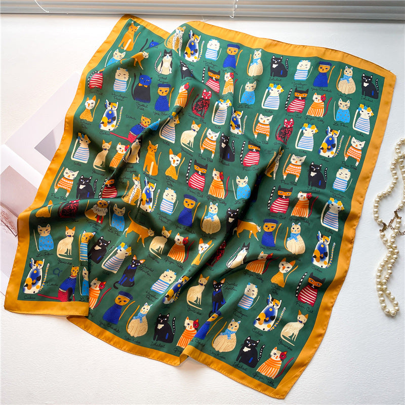Lenço Toque de Seda Ravena 70x70cm - Estilo 60