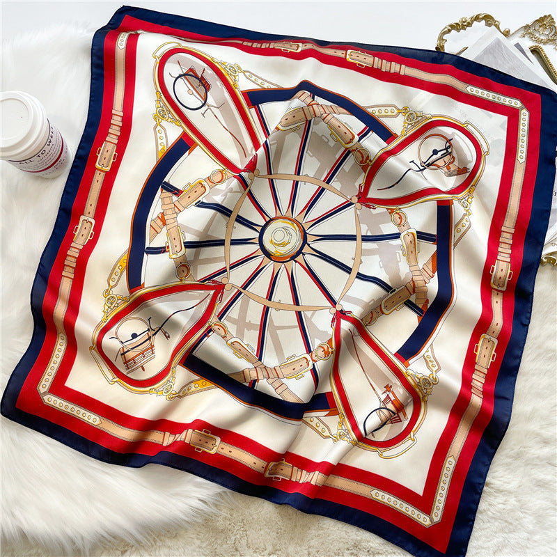 Lenço Toque de Seda Ravena 70x70cm - Estilo 55