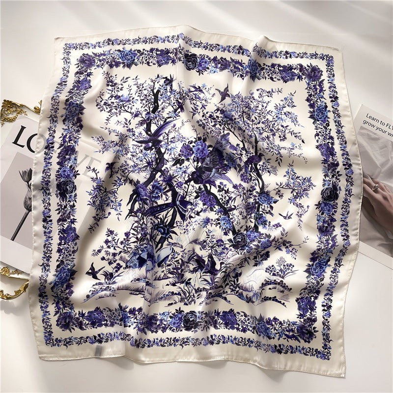 Lenço Toque de Seda Ravena 70x70cm - Estilo 18