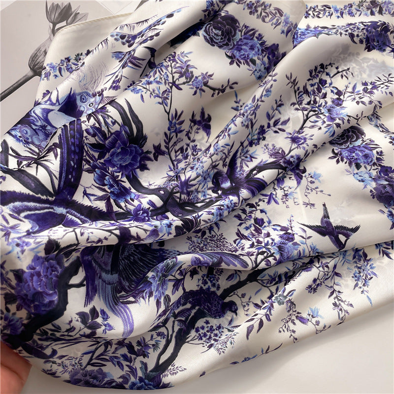 Lenço Toque de Seda Ravena 70x70cm - Estilo 18