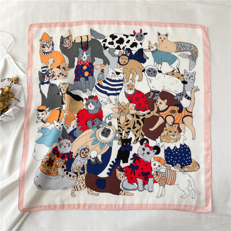Lenço Toque de Seda Catânia 70x70cm - Estilo 40