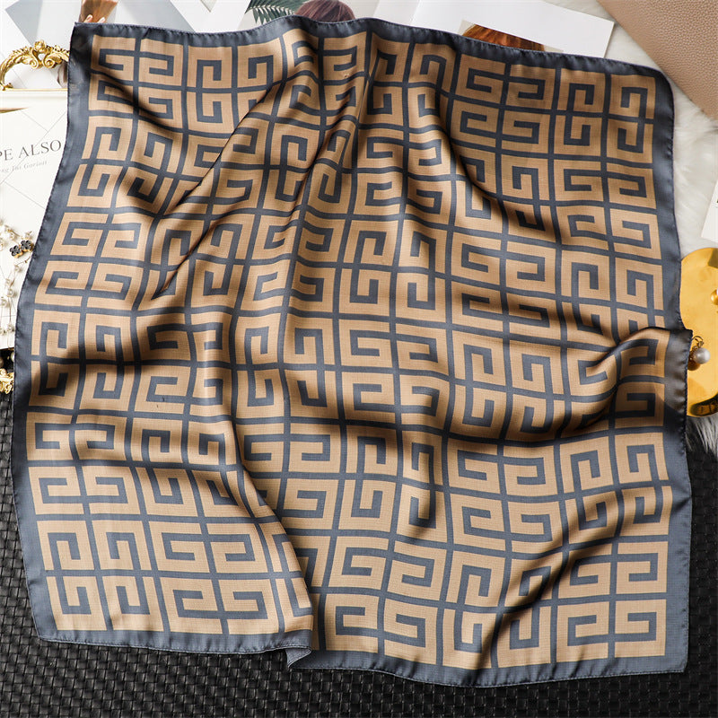 Lenço Toque de Seda Ravena 70x70cm - Estilo 5