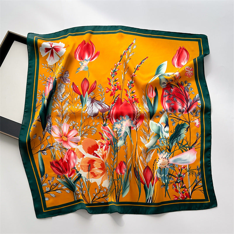 Lenço Toque de Seda Catânia 70x70cm - Estilo 36