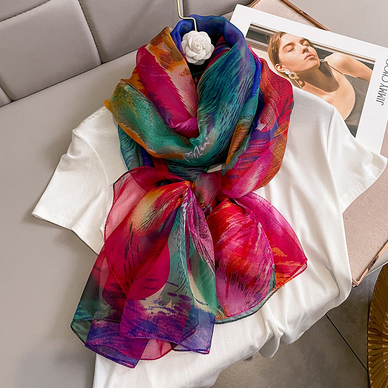 Echarpe Toque de Seda Roma 180x135cm - Estilo 18