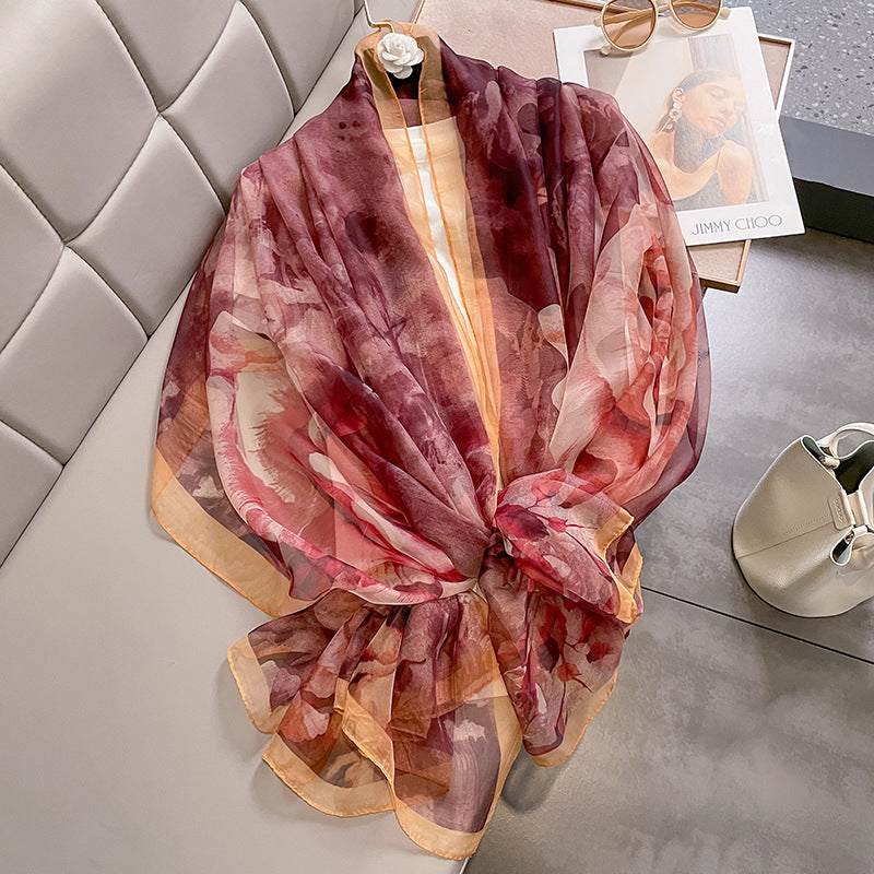 Echarpe Toque de Seda Roma 180x135cm - Estilo 33