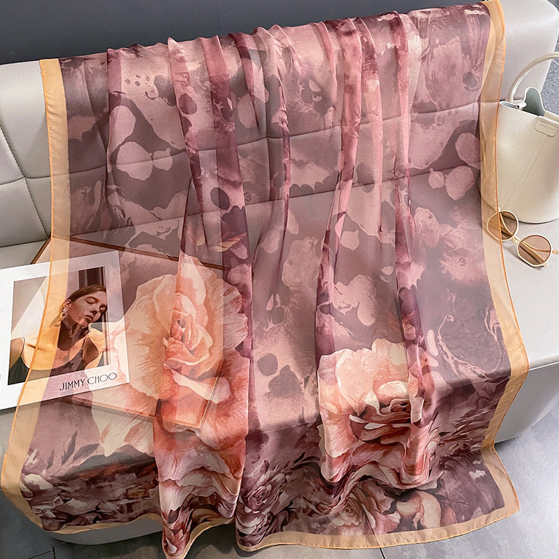 Echarpe Toque de Seda Roma 180x135cm - Estilo 33