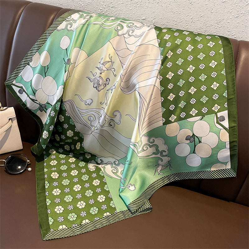 Lenço Toque de Seda Pisa 70x70cm - Estilo 24