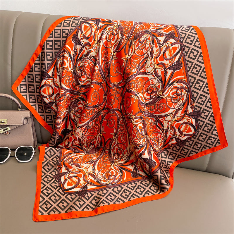 Lenço Toque de Seda Pisa 70x70cm - Estilo 30