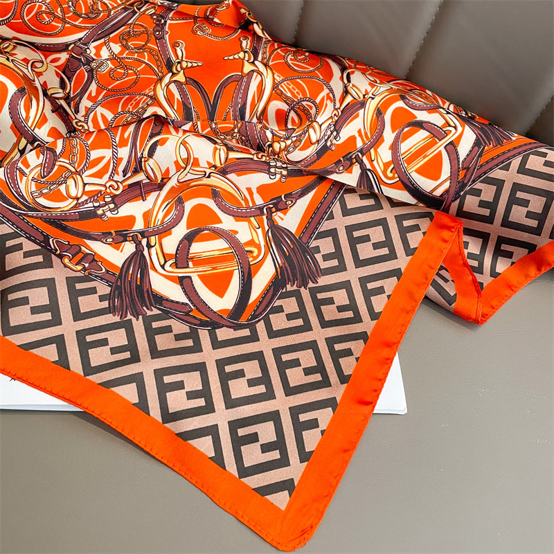 Lenço Toque de Seda Pisa 70x70cm - Estilo 30