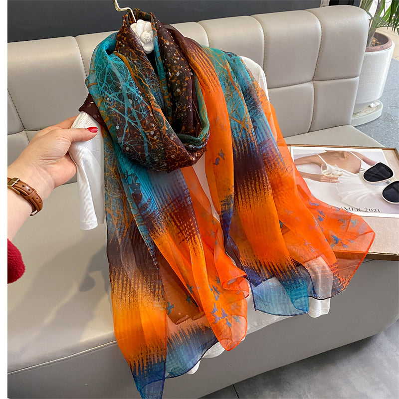 Echarpe Toque de Seda Roma 180x135cm - Estilo 3