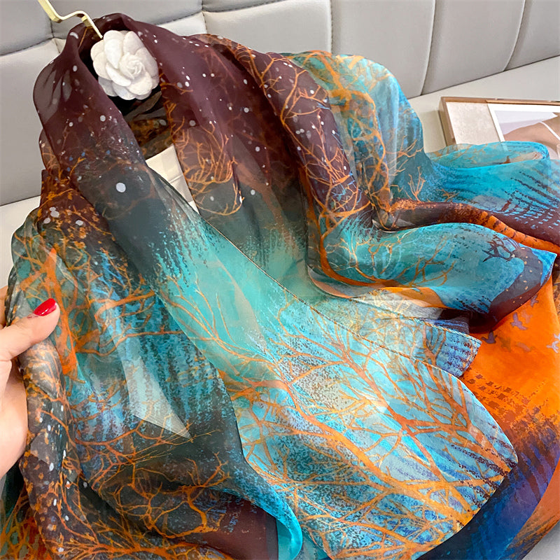 Echarpe Toque de Seda Roma 180x135cm - Estilo 3