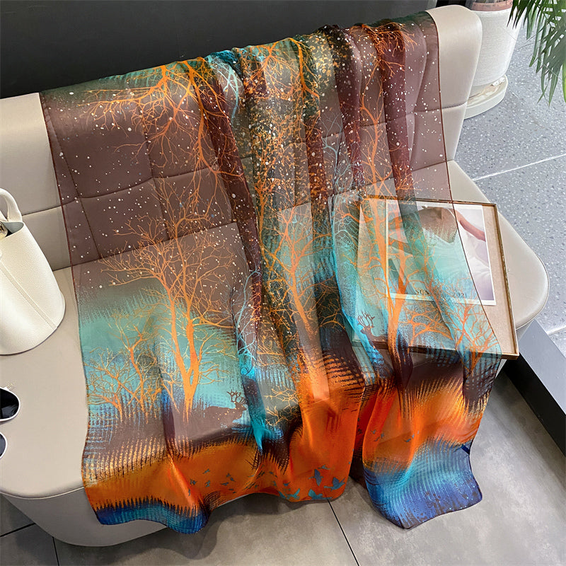 Echarpe Toque de Seda Roma 180x135cm - Estilo 3