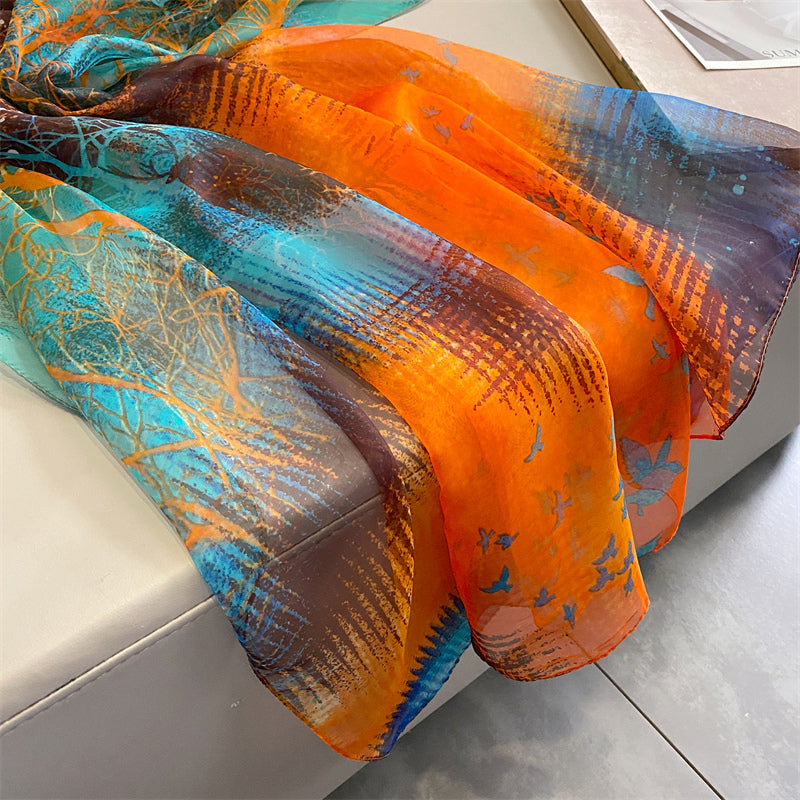 Echarpe Toque de Seda Roma 180x135cm - Estilo 3