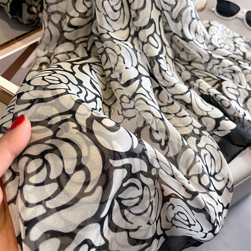 Echarpe Toque de Seda Roma 180x135cm - Estilo 12