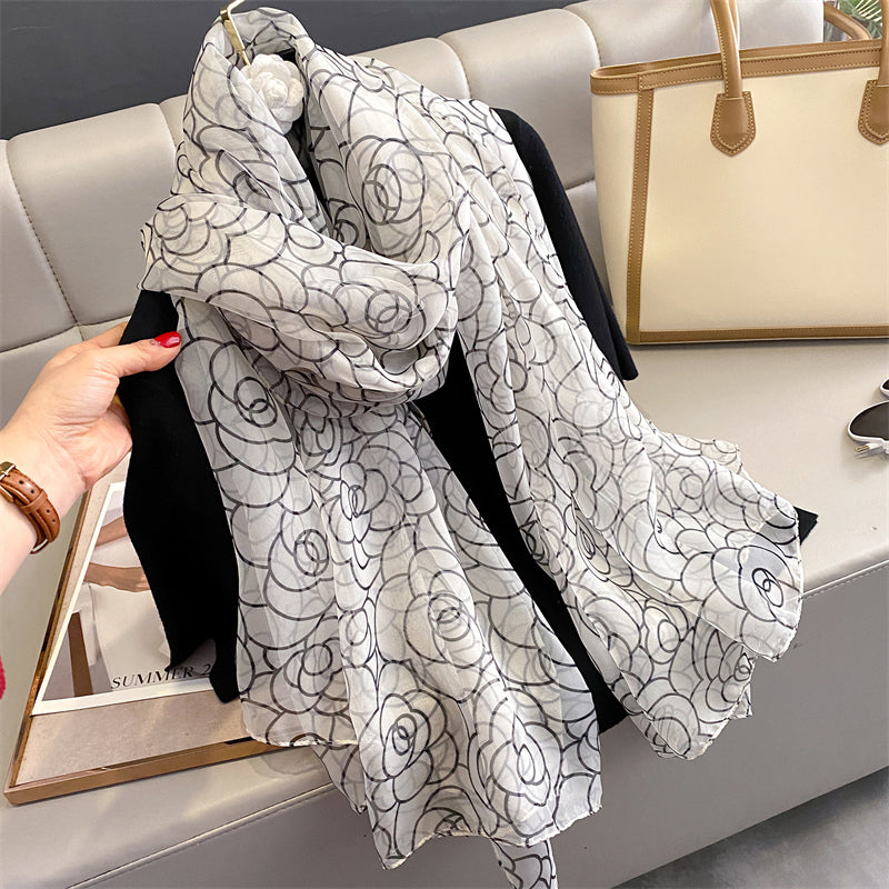 Echarpe Toque de Seda Roma 180x135cm - Estilo 7