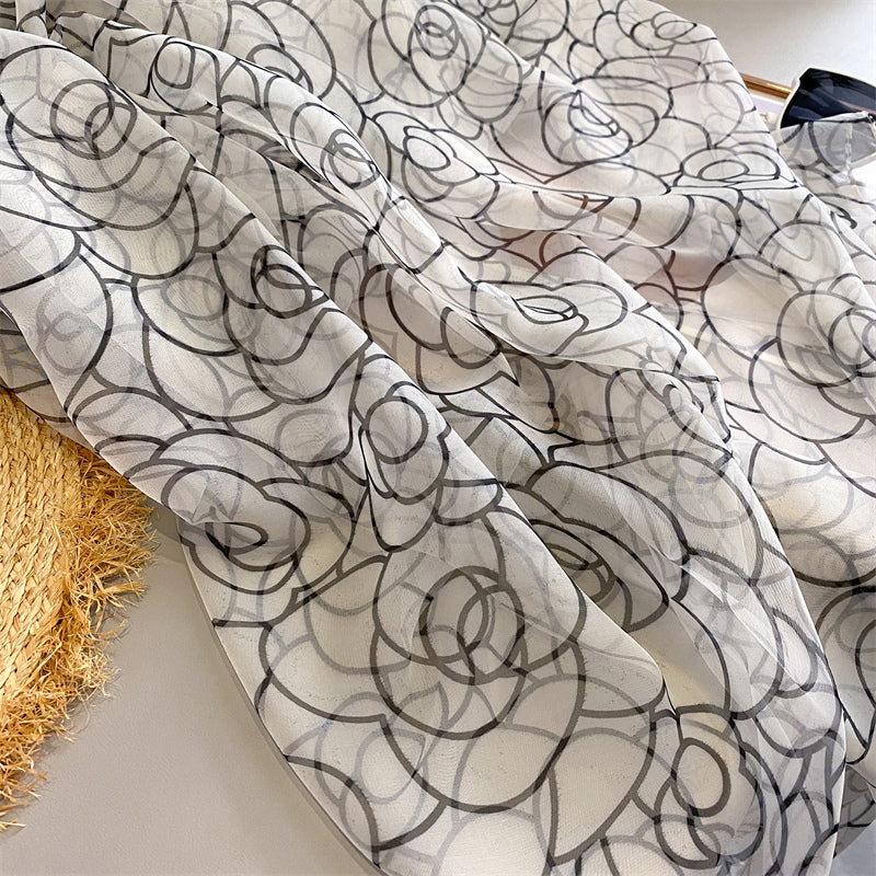 Echarpe Toque de Seda Roma 180x135cm - Estilo 7