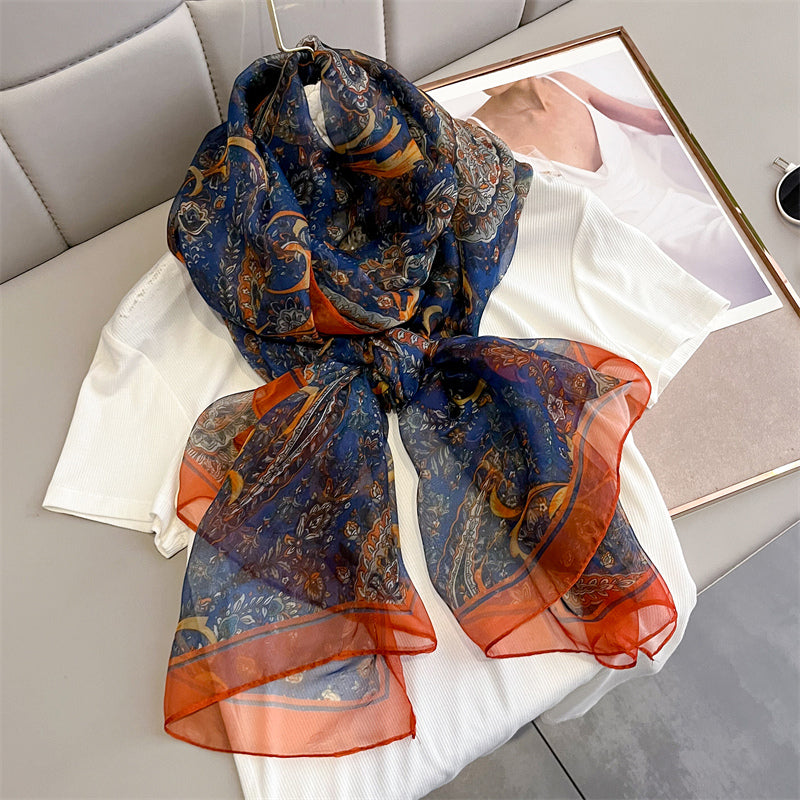 Echarpe Toque de Seda Roma 180x135cm - Estilo 26