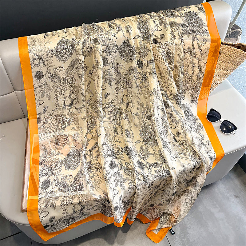 Echarpe Toque de Seda Roma 180x135cm - Estilo 54