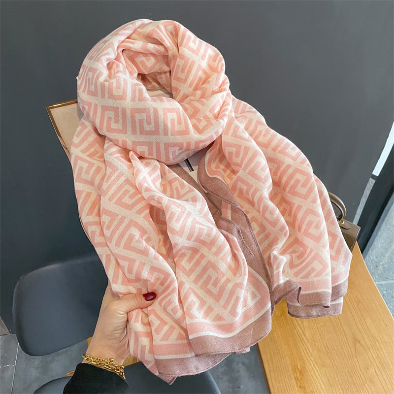Echarpe de Algodão Turim 180x90cm - Estilo 17