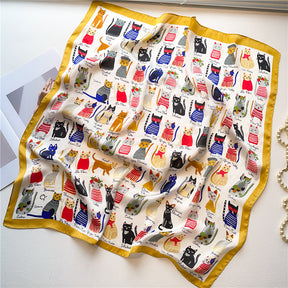 Lenço Toque de Seda Ravena 70x70cm - Estilo 11