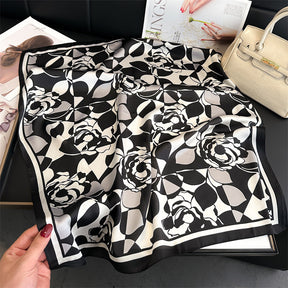 Lenço Toque de Seda Ravena 70x70cm - Estilo 23