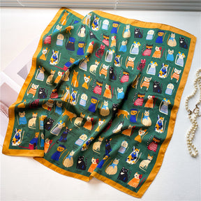 Lenço Toque de Seda Ravena 70x70cm - Estilo 60