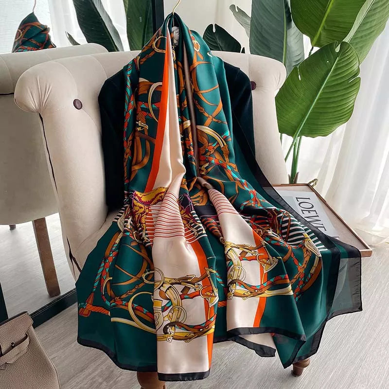 Echarpe Toque de Seda Florença 180x90cm - Estilo 15