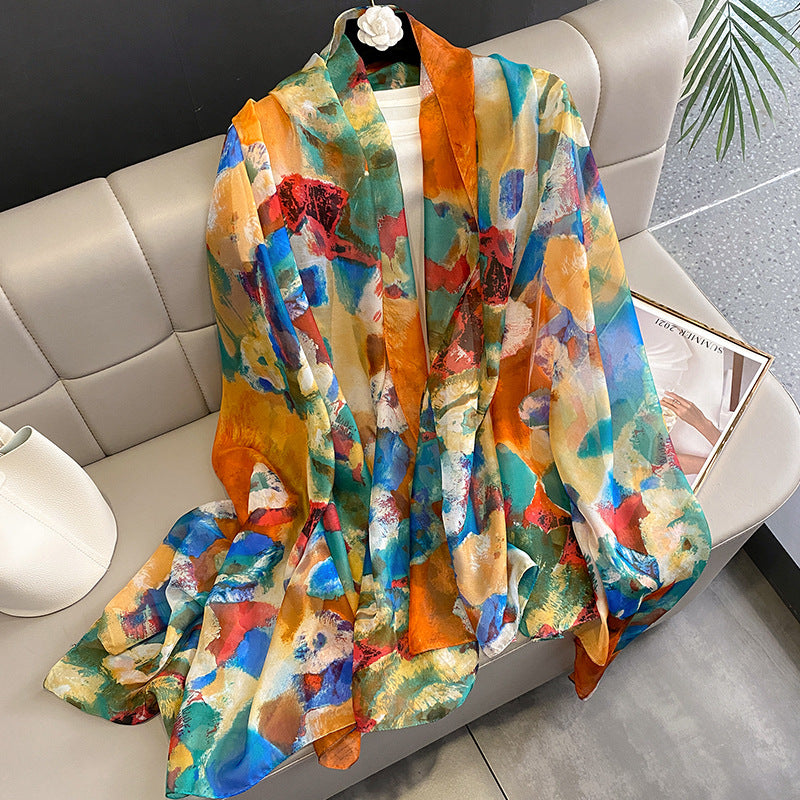 Echarpe Toque de Seda Roma 180x135cm - Estilo 31