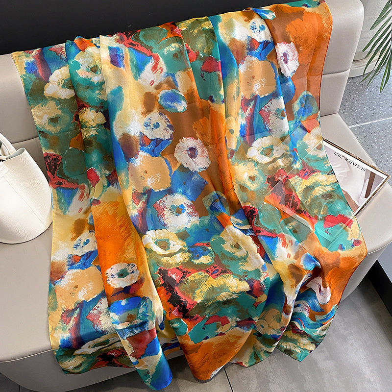 Echarpe Toque de Seda Roma 180x135cm - Estilo 31