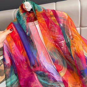 Echarpe Toque de Seda Roma 180x135cm - Estilo 18