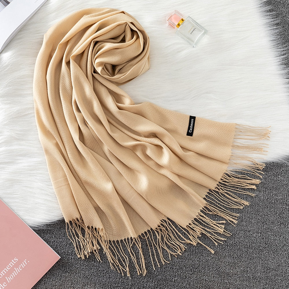 Pashmina Lisa 175x70cm - Amêndoa