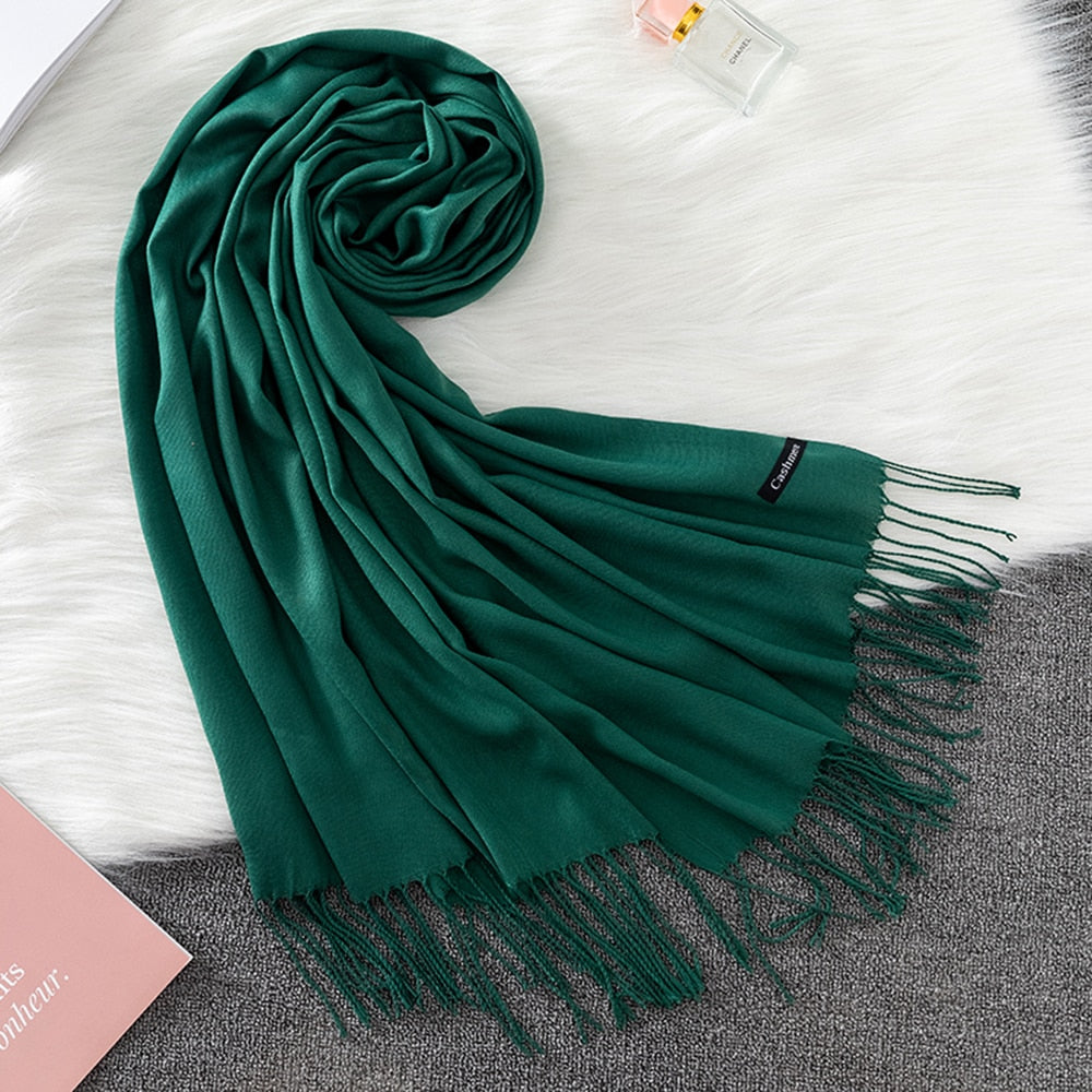 Pashmina Lisa 175x70cm - Verde Escuro