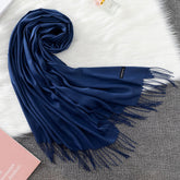 Pashmina Lisa 175x70cm - Azul Marinho