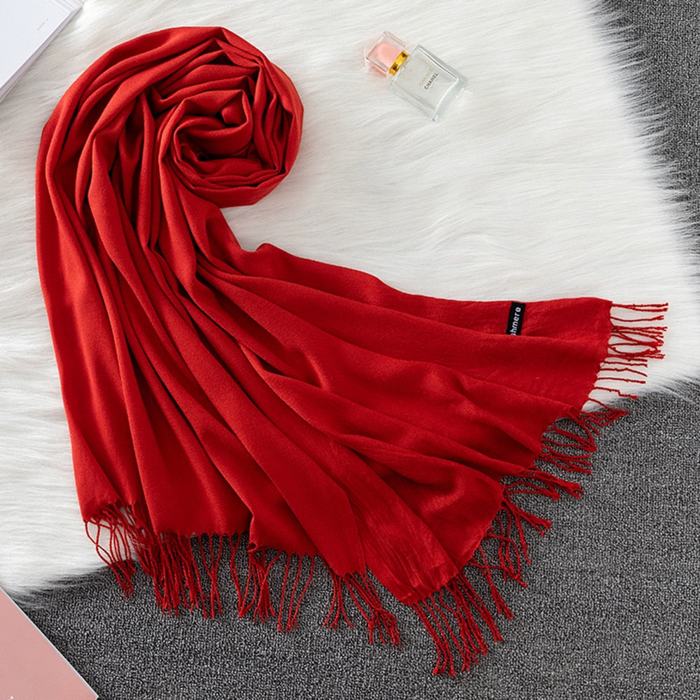 Pashmina Lisa 175x70cm - Vermelha