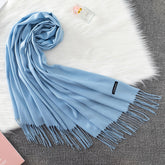 Pashmina Lisa 175x70cm - Azul Bebê