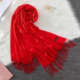 Pashmina Lisa 175x70cm - Vermelho Vibrante