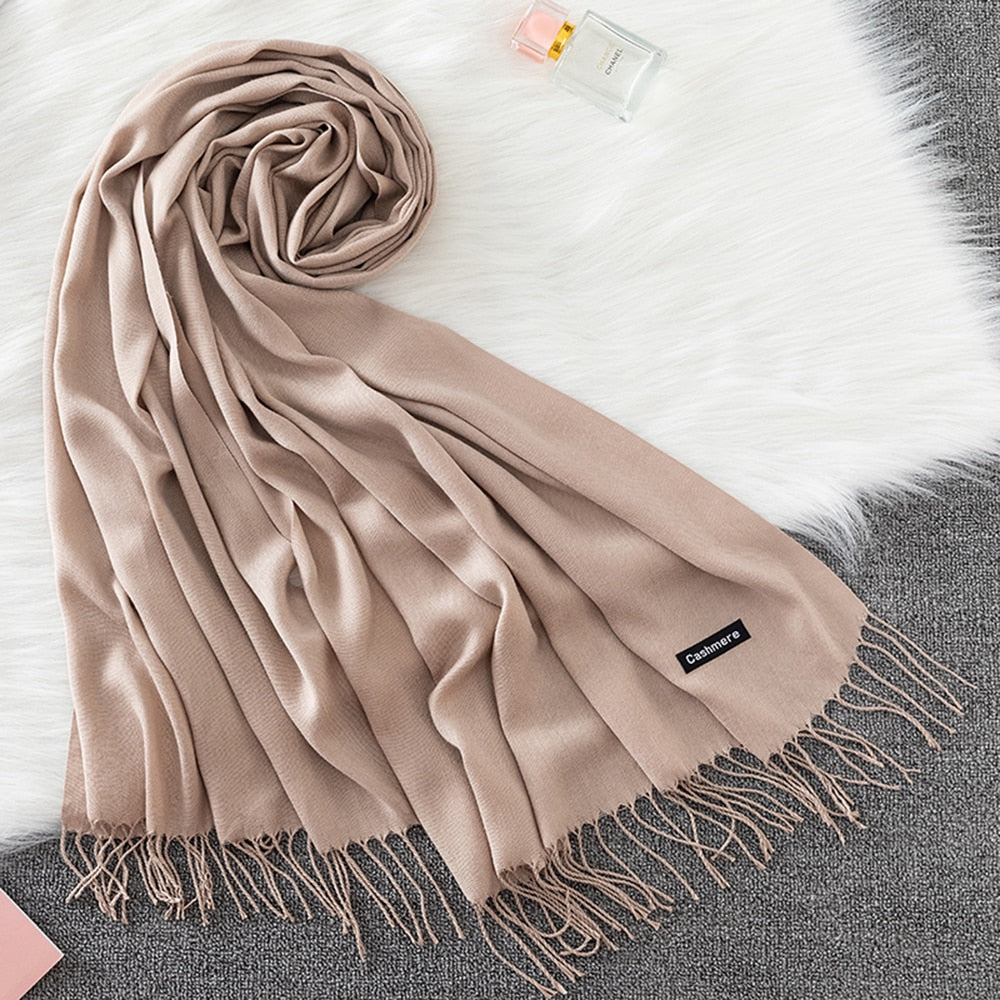 Pashmina Lisa 175x70cm - Camurça