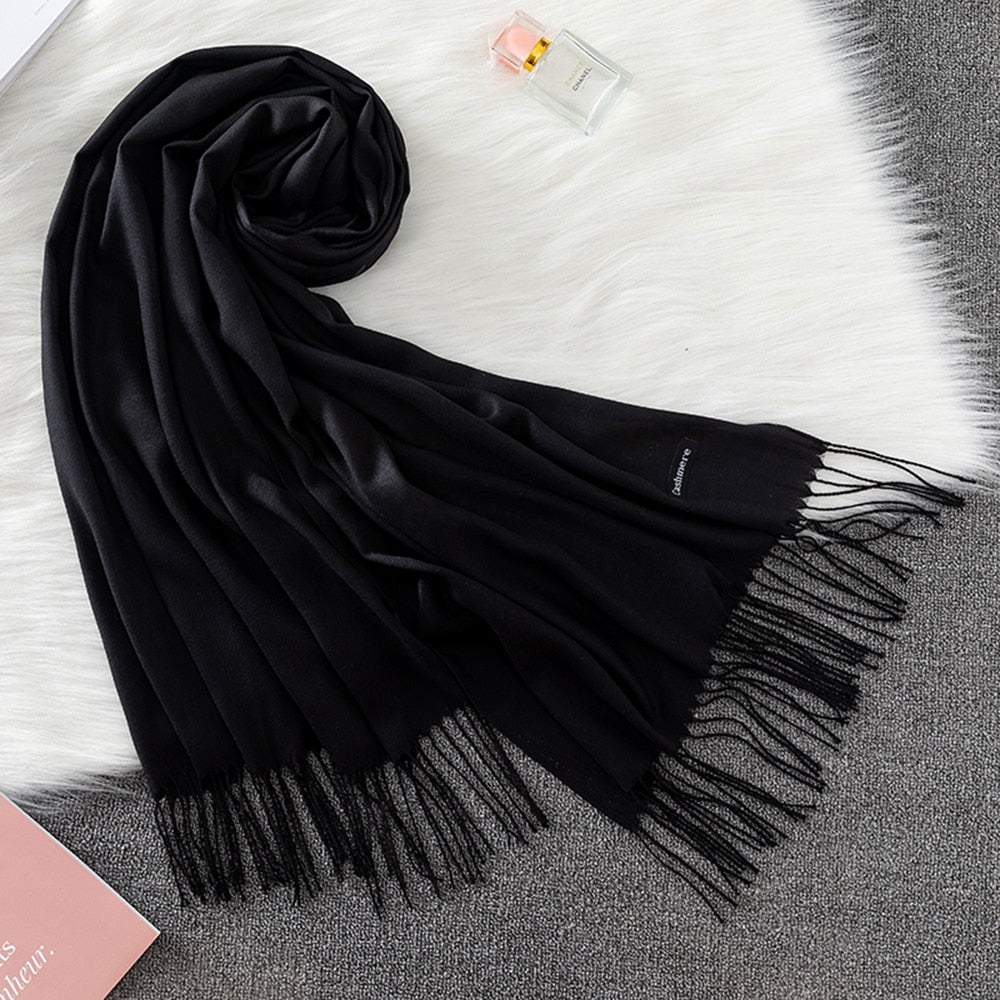 Pashmina Lisa 175x70cm - Preta