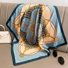 Lenço Toque de Seda Pisa 70x70cm - Estilo 9