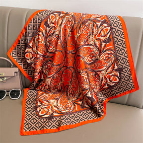 Lenço Toque de Seda Pisa 70x70cm - Estilo 30