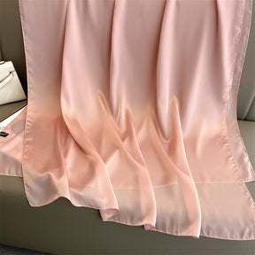 Echarpe Toque de Seda Lisa 180x90cm - Rosa Perolado