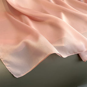 Echarpe Toque de Seda Lisa 180x90cm - Rosa Perolado