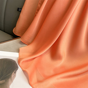 Echarpe Toque de Seda Lisa 180x90cm - Laranja Claro