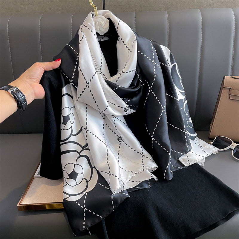 Echarpe Toque de Seda Florença 180x90cm - Estilo 30