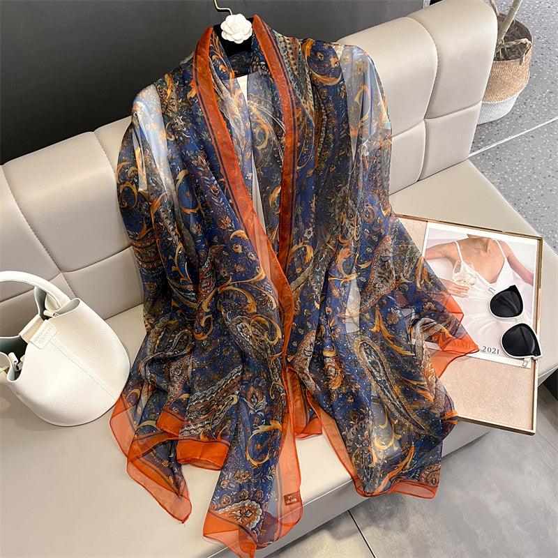 Echarpe Toque de Seda Roma 180x135cm - Estilo 26