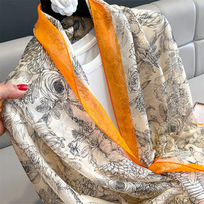 Echarpe Toque de Seda Roma 180x135cm - Estilo 54